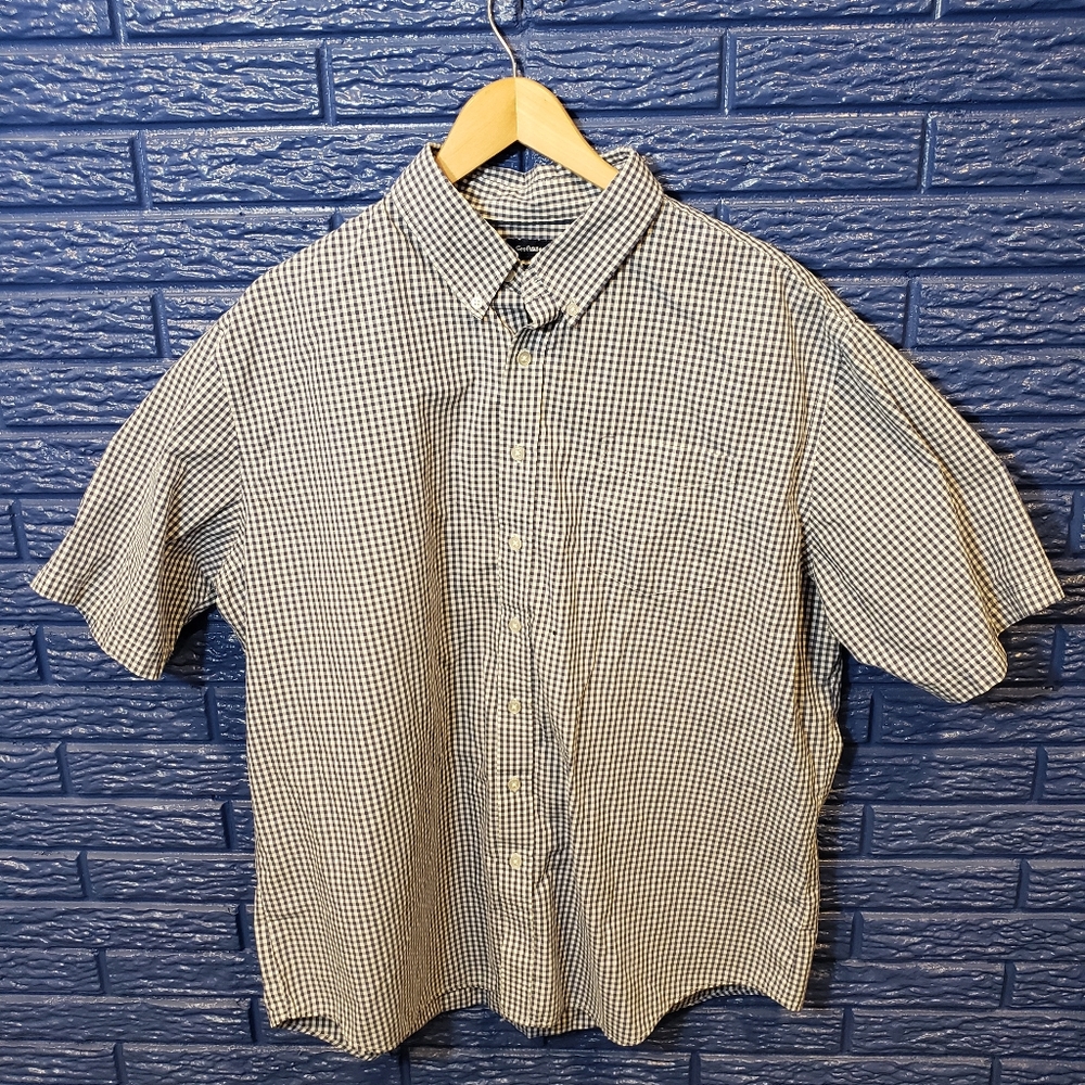 CROFT&BARROW XL SHORT SLEEVE BUTTON DOWN EASY CARE